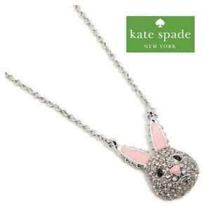 Kate Spade Pave Crystal Bunny Necklace
